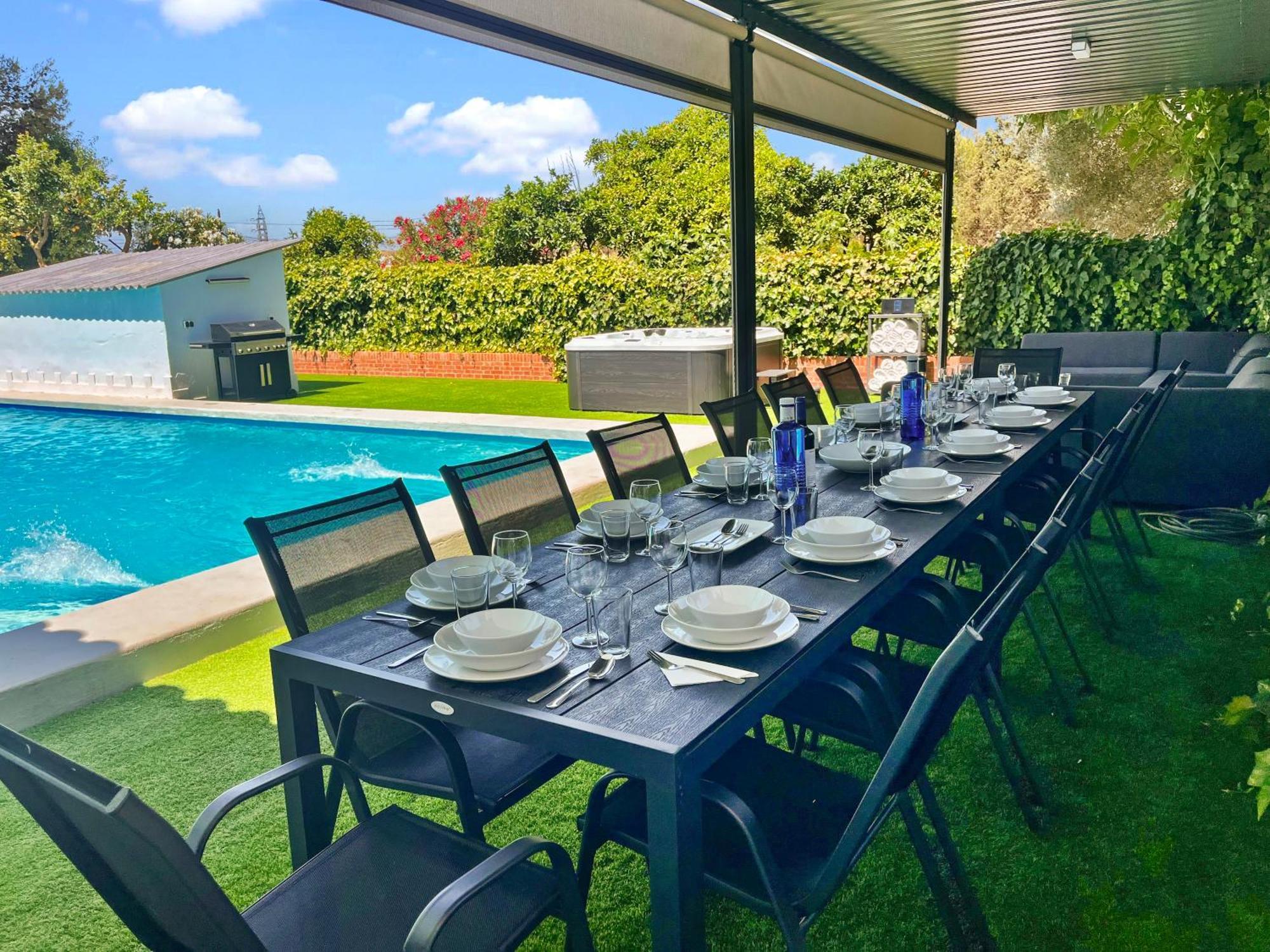 Villa San Patricio I Piscina Privada I Jacuzzi Spa I Bbq I Ps5 I Aire Acon I 3000M2 I 5Min-Centro Jerez de la Frontera Eksteriør bilde
