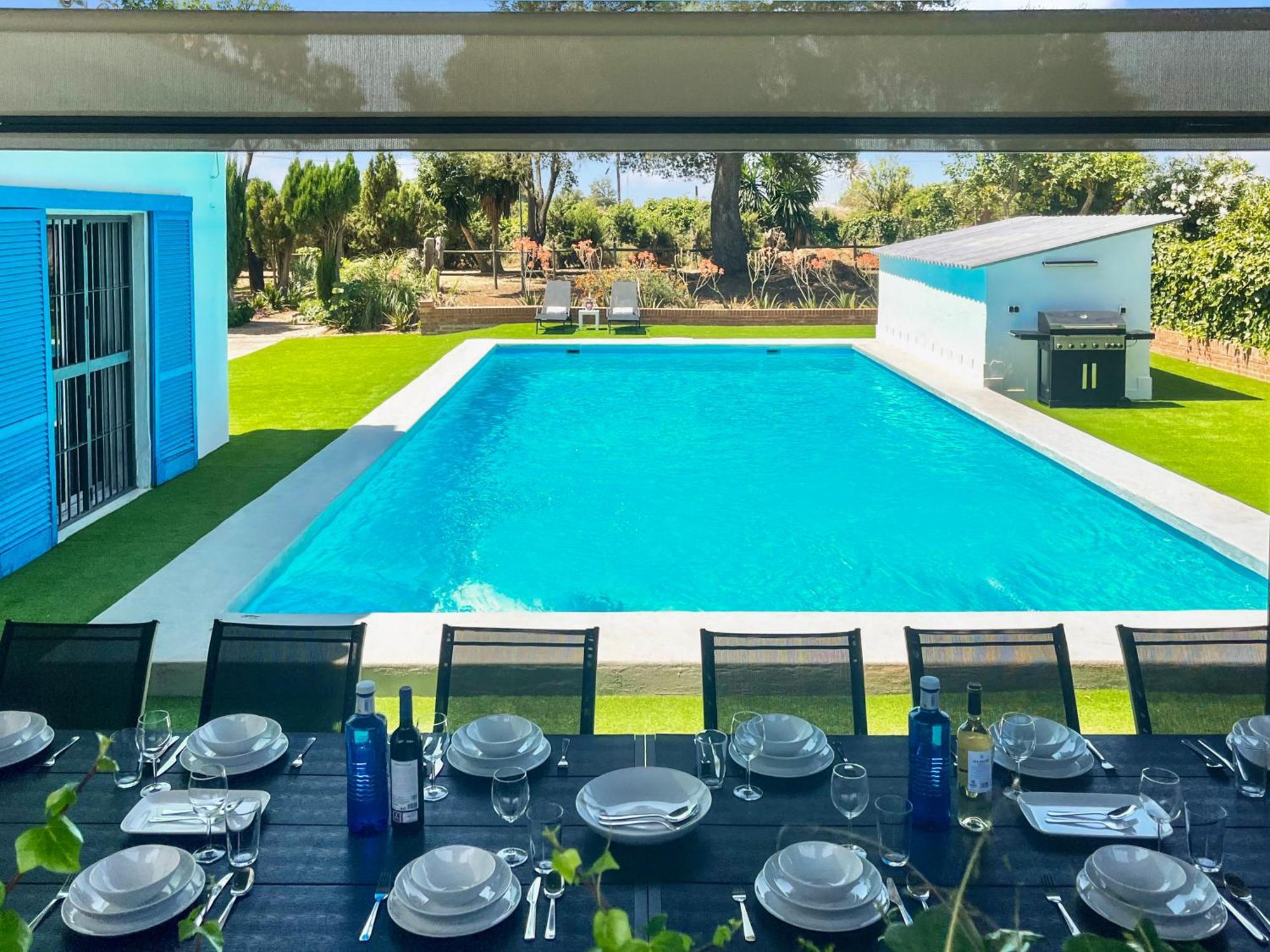 Villa San Patricio I Piscina Privada I Jacuzzi Spa I Bbq I Ps5 I Aire Acon I 3000M2 I 5Min-Centro Jerez de la Frontera Eksteriør bilde